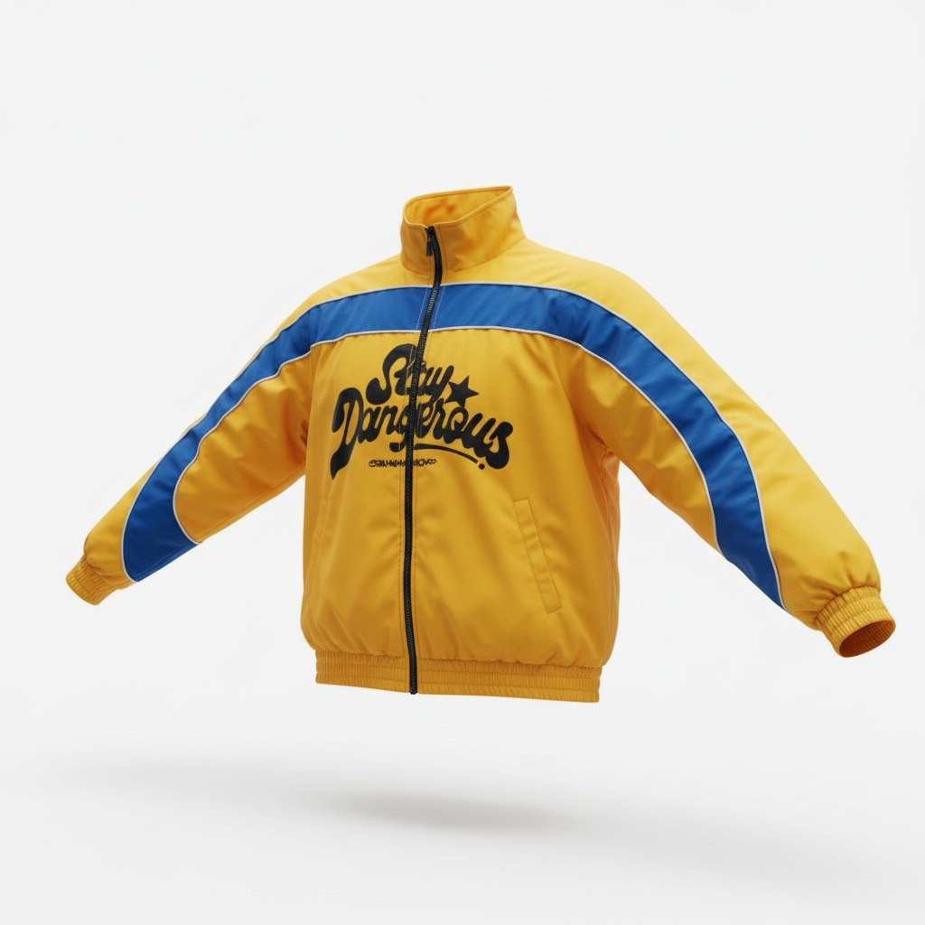 SD Nylon Track Jacket (Yellow/Blue)