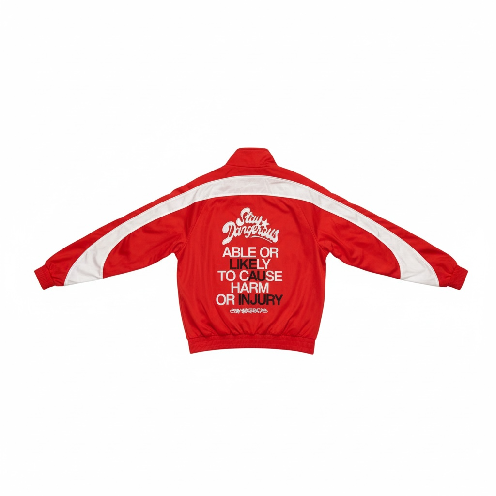 SD Baggy Nylon Jacket (Red/White)