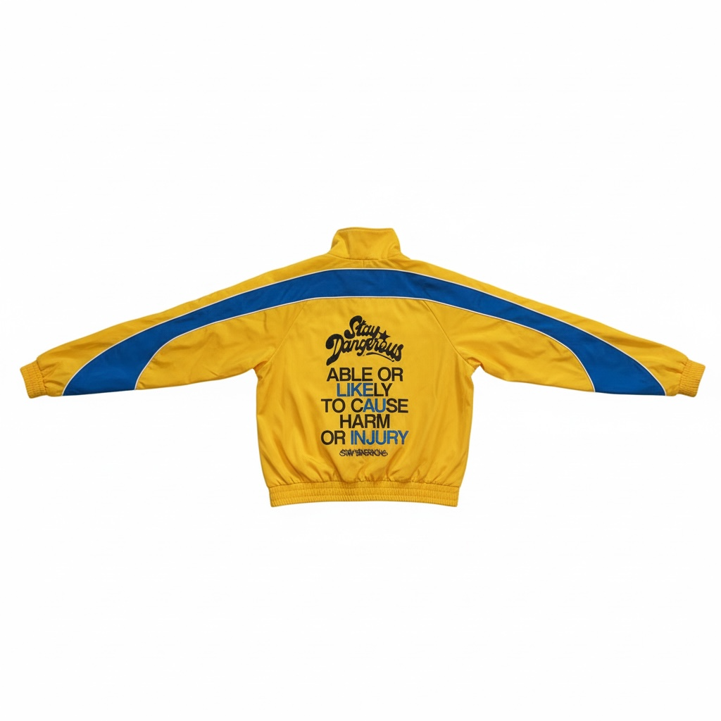 SD Nylon Track Jacket (Yellow/Blue)