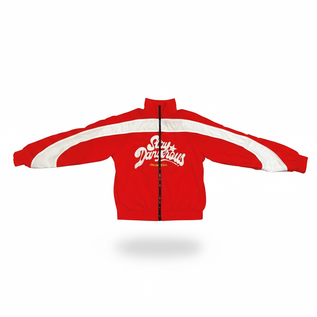 SD Baggy Nylon Jacket (Red/White)