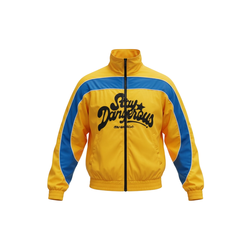 SD Nylon Track Jacket (Yellow/Blue)