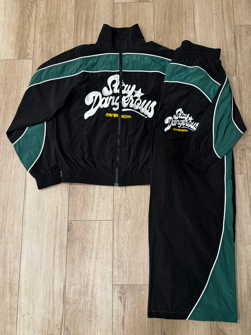 SD Nylon Suit (BLK/GRN)