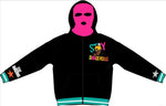 **PRE-ORDER** Ski Mask Zip Up Hoodie (BLACK)